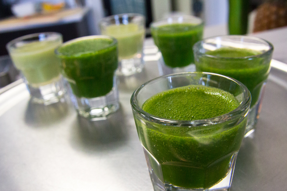 The Health benefits of slow juices like Wheatgrass are well documented ... photo by CC user stevendepolo on Flickr